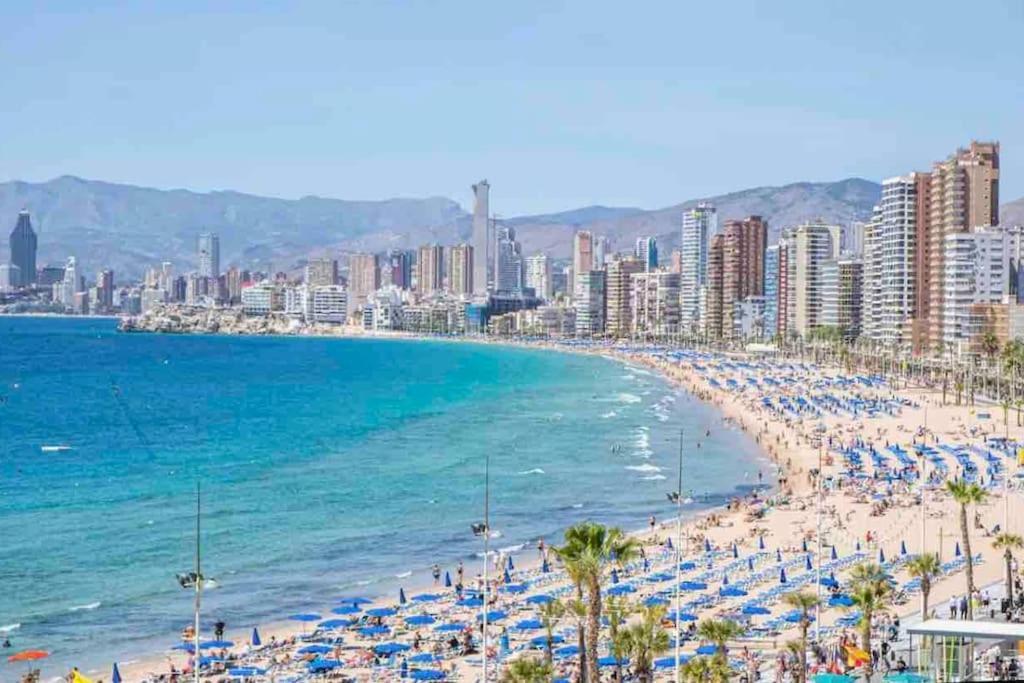 Ferienwohnung Piso 21 Unico A Pie De Playa En Esquina Benidorm Exterior foto